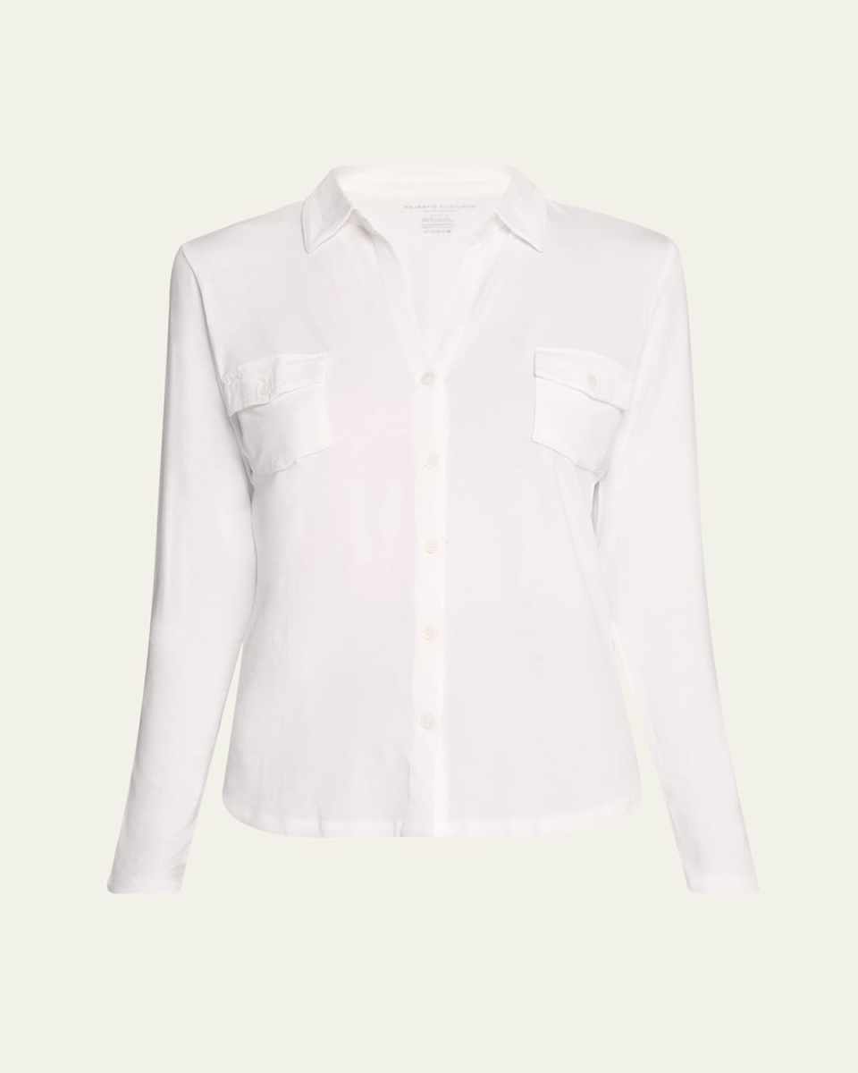 Soft Touch Button-Down Shirt with Pockets